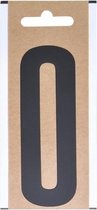 Letter sticker O zwart 10 cm