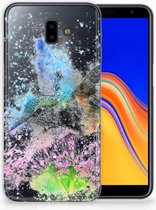 Geschikt voor Samsung Galaxy J6 Plus (2018) TPU Hoesje Design Vogel