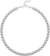 ARLIZI 1160 Collier de perles - Femme - Argent 925 - 44 cm - 8 mm - Grijs