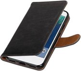 Zakelijke Book Case Telefoonhoesje Geschikt voor de Google Pixel XL - Portemonnee Hoesje - Pasjeshouder Wallet Case - Zwart
