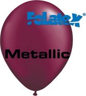 Folatex ballonnen Metallic Burgundy 30 cm 25 stuks