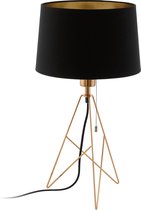 EGLO design Camporale - Lampe de table - 1 lumière - Ø300MM. - Zwart, Koper
