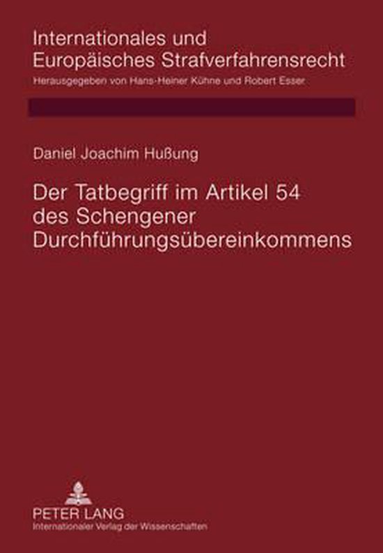 Der Tatbegriff im Artikel 54 des Schengener Durchführungsü ... - cover