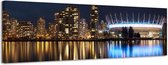 Vancouver - Canvas Schilderij Panorama 118 x 36 cm