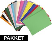 14x A4 hobby karton alle kleuren