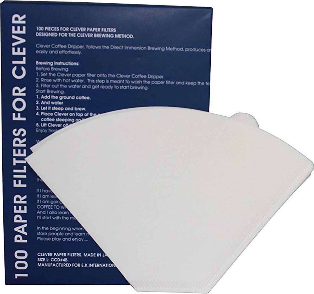Paper Filter for Clever Dripper White 100 pcs, Small size