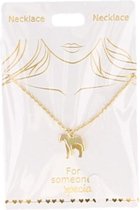 Ketting Paard, gold plated