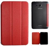 Samsung Galaxy Tab 3 7.0 T110 smart case met transparante achterkant Rood Red