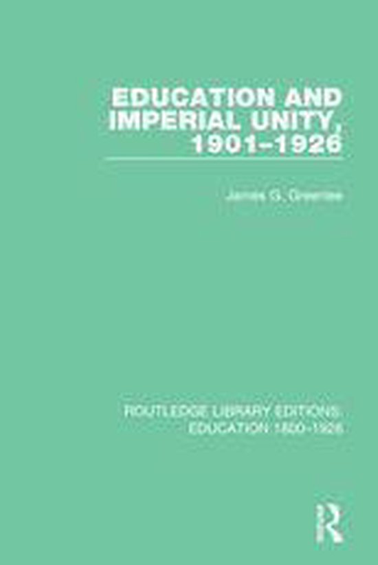 Routledge Library Editions: Education 1800-1926 - Education  ... - cover