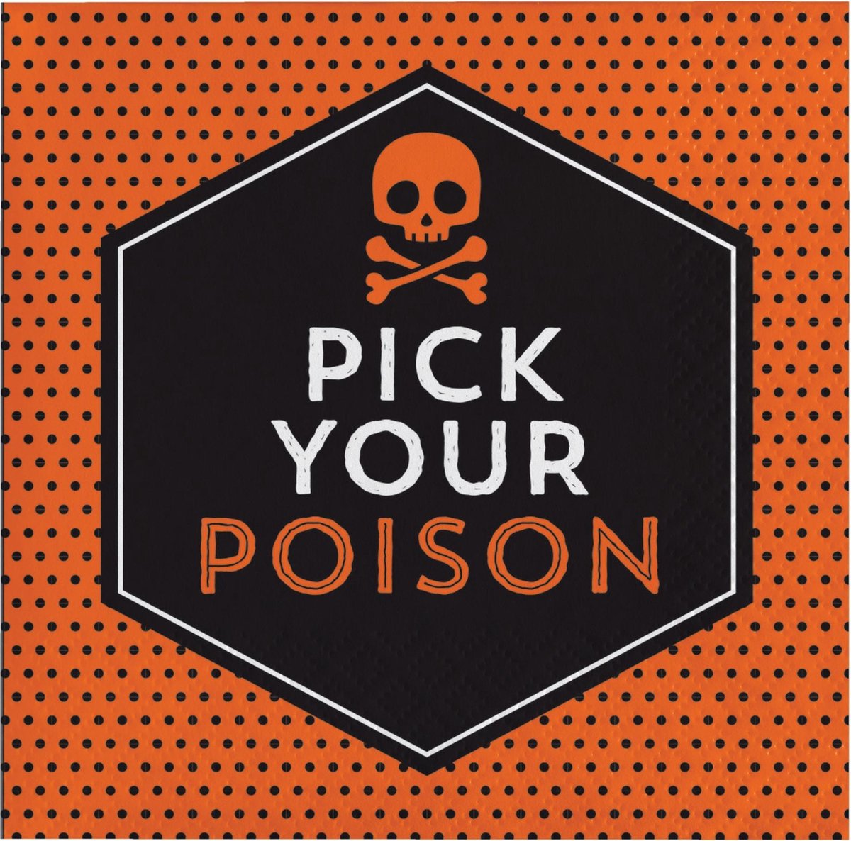 Servetten - Pick your Poison (16 stuks) - Halloween servetten - Halloween decoratie - servies - napkins - Servetten tafel