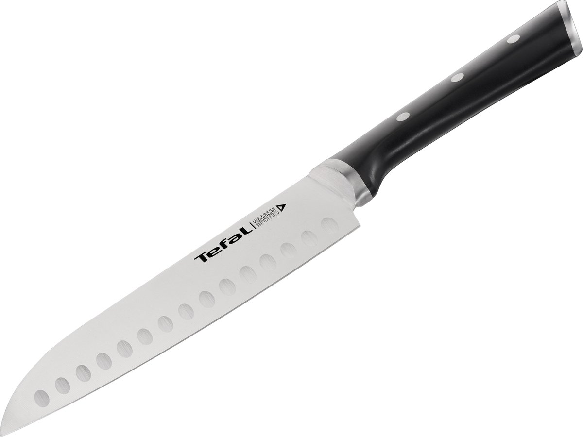 Tefal Ice Force - Santokumes - 18 cm - RVS - Ergonomisch Handvat - Precisiegeslepen
