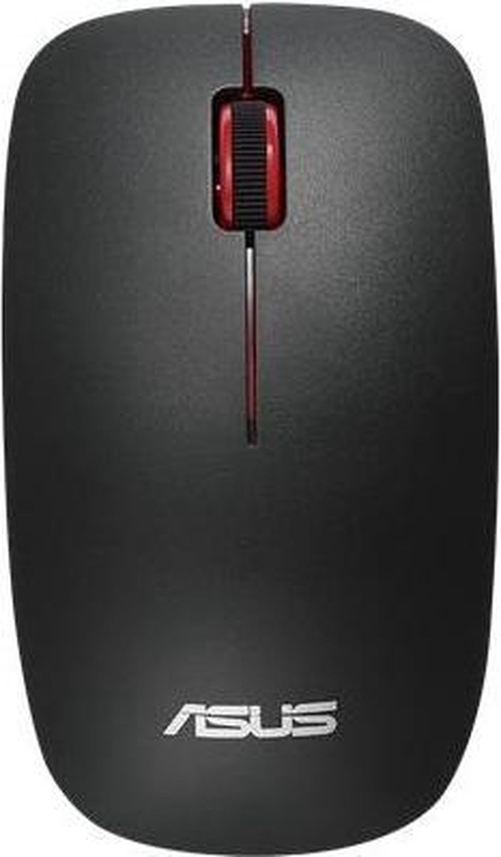 ASUS WT300 RF Draadloos Optisch 1600DPI Ambidextrous Zwart, Rood muis