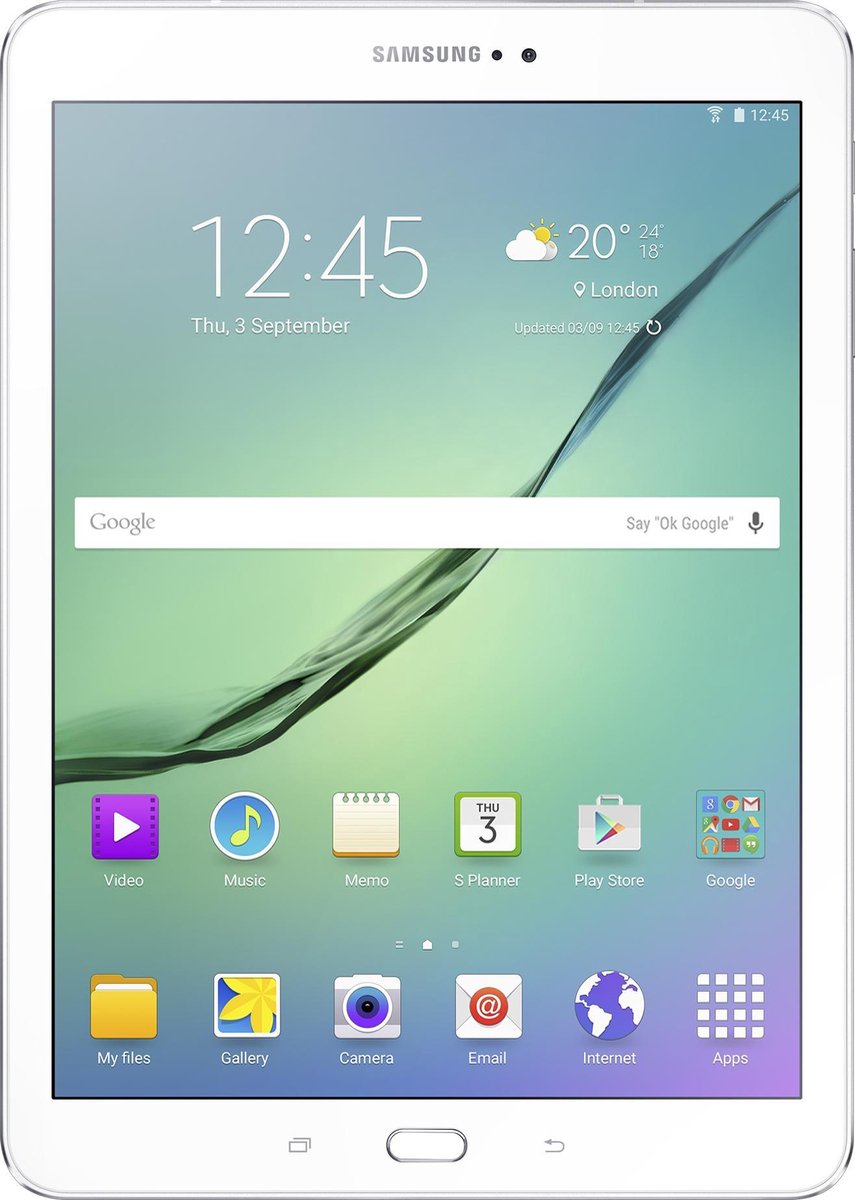envelop Rond en rond systeem Samsung Galaxy Tab S2 (VE) - 9.7 inch - WiFi - 32GB - Wit | bol.com