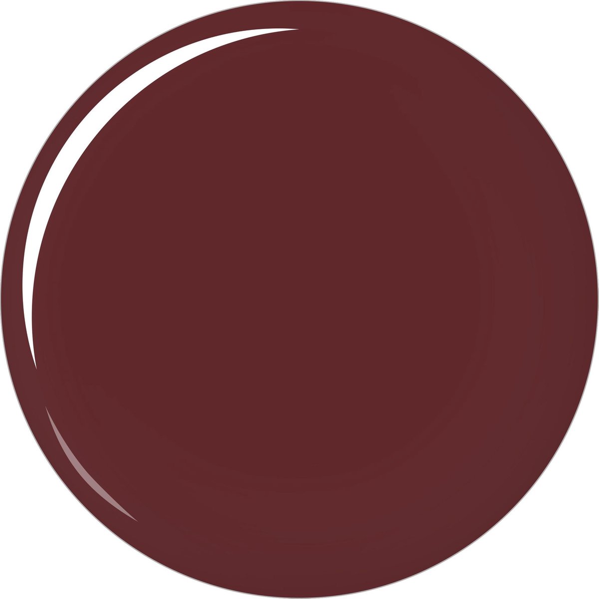 Paarsrode lipstick met zilveren huls en doorzichtige roze dop ernaast.