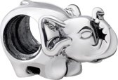 Quiges - 925 - Zilveren - Bedels -Sterling zilver - Beads - Olifant Kraal Charm - Geschikt – voor - alle bekende merken - Armband Z292