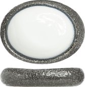 Assiette Cozy & Trendy Sea Pearl - Ovale - 24 cm x 21 cm x 5,5 cm