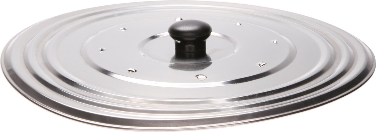 Cosy & Trendy Antispatdeksel - Inox - 29 cm
