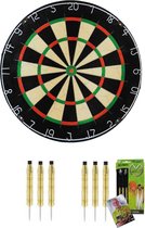 Michael van Gerwen - Supercombi 2 sets - dartpijlen - plus A-merk (BEST GESTEST) bristle - dartbord - starterset darten
