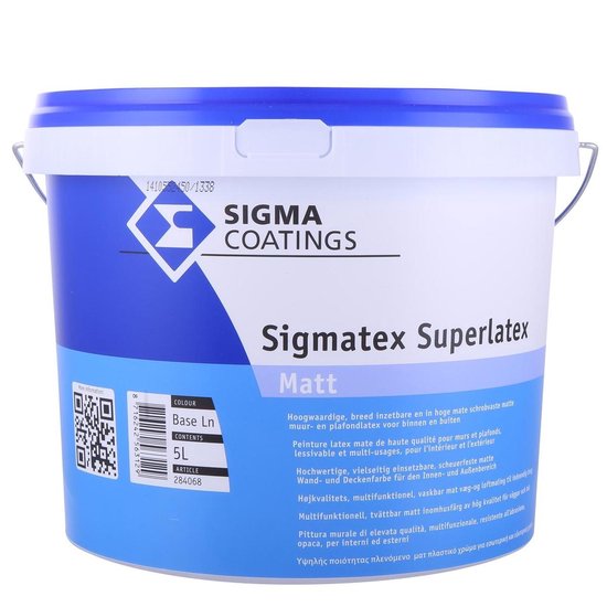Een hekel hebben aan geeuwen straffen Sigmatex Superlatex Matt RAL 9001 Cremewit 10 Liter | bol.com