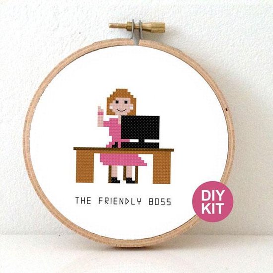 Kit de broderie Girl Boss - cadeau pour femme patron - idée cadeau patron -  y compris... | bol