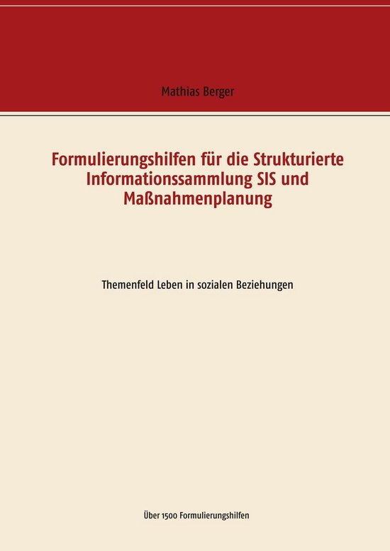 Formulierungshilfen für die Strukturierte Informationssamml ... - cover