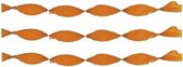 3x Crepe papier slingers 6 meter oranje - feestslingers