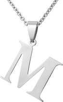 Montebello Ketting Letter M - 316L Staal - 25x30mm - 50cm