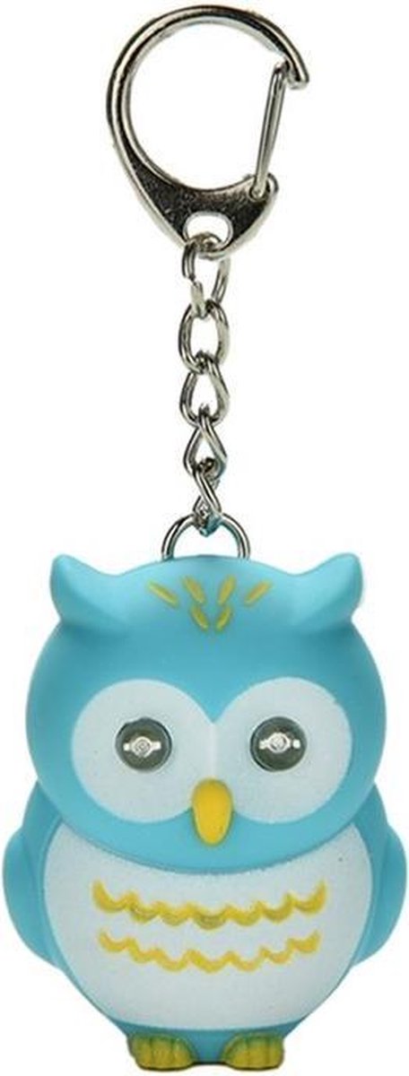 Uil Sleutelhangerhanger, 2 Stuks Metalen Cartoon Uil Sleutelhanger, Gelukkige Uil Sleutelhanger, Zinklegering, voor Cadeau, Vriendschap Sleutelhanger, Paar Sleutelhanger, Sleutelopslag (Blauw en Roze