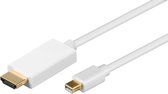 Goobay Mini DP - HDMI, 2m SB mini DisplayPort Wit