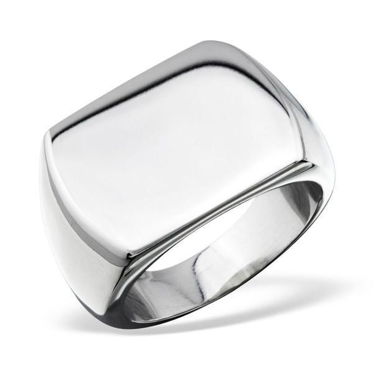 Amanto Ring Avish - 316L Staal - 16x21mm - Maat 60-19mm