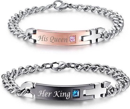 Bracelet Relation King Reine Strass