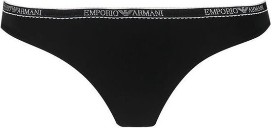 Emporio Armani string dames iconic zwart