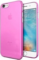 Coque arrière en TPU transparente rose pour iPhone 8