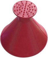 Ronde ijskrabber - 360 graden ruiten krabber - Rood
