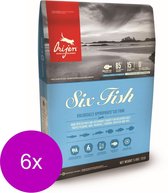 Orijen Whole Prey Six Fish Cat Sardines&Heek - Kattenvoer - 6 x 340 g