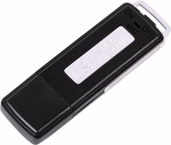 Mini USB Stick & Spy Voice Recorder 8 GB - Dictafoon / Audio Recorder - Spraak Recorder - AA Commerce
