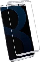 Screenprotector voor Samsung Galaxy S8+ / S8 Plus - Edged (3D) Tempered Glass Screenprotector Zilver 9H (Gehard Glas Screen Protector)