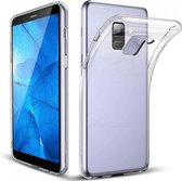 HB Hoesje Geschikt voor Samsung Galaxy J6 Plus - Siliconen Back Cover - Transparant