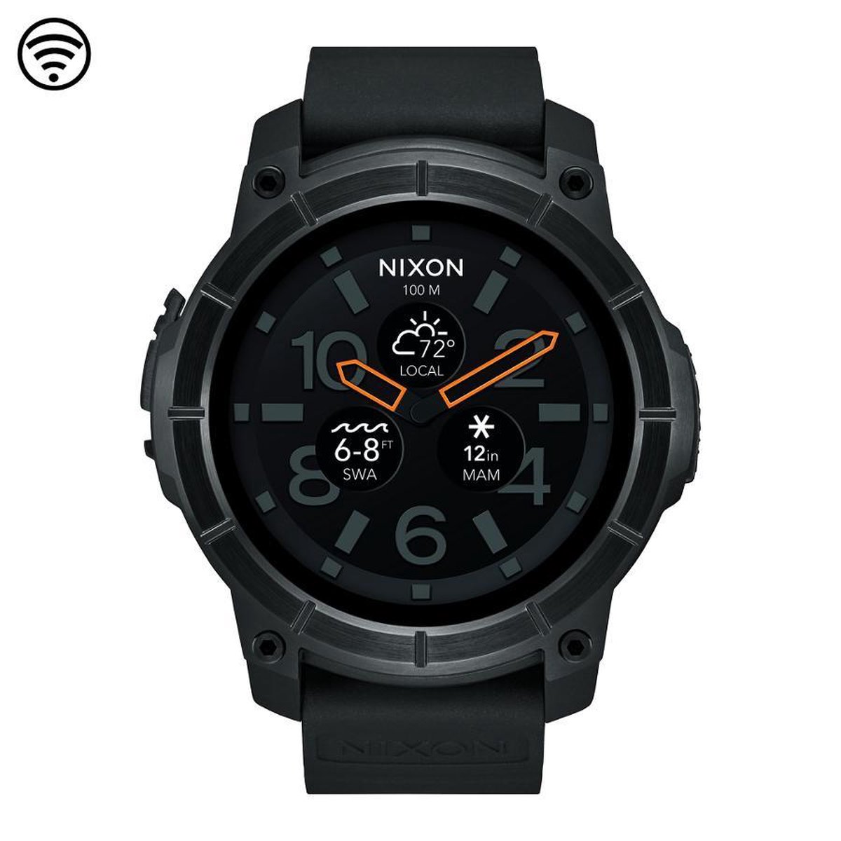 Nixon Mission Black Smartwatch A1167-001 | bol.com