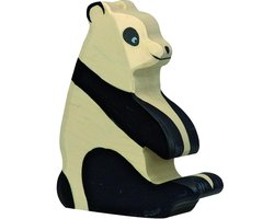 HOLZTIGER Wildernis - Pandabeer - 10X3X13Cm - Houten Figuur - Handgemaakt