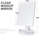 Make-up Spiegel met LED Verlichting - Smart Touchscreen en Dimbaar - Cosmeticaspiegel - Wit