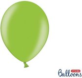 """Strong Ballonnen 27cm, Metallic Bright groen (1 zakje met 10 stuks)"""