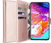 Samsung Galaxy A70 Hoesje - Book Case Portemonnee - iCall - RosÃ©goud