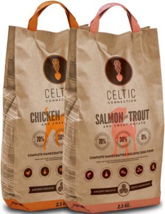 Celtic Connection Dog Chicken/Salmon Mix Pack 2x 2.5Kg