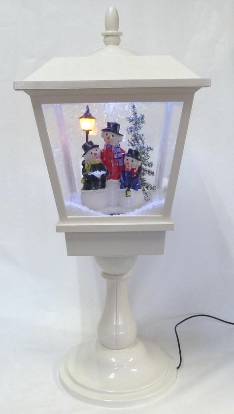 Kerstfiguur Peha Lantaarnpaal sneeuwend wit 64 cm | bol.com