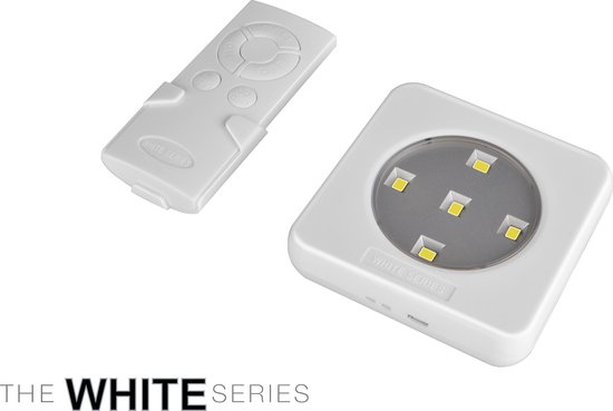 The White Series - 5 + 1 set - USB oplaadbare draadloze LED spots met  afstandbediening... | bol.com