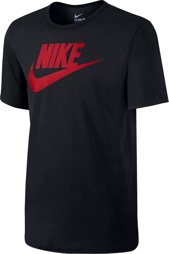 Nike Futura Icon Sportshirt - Maat S - Mannen - zwart/rood | bol.com