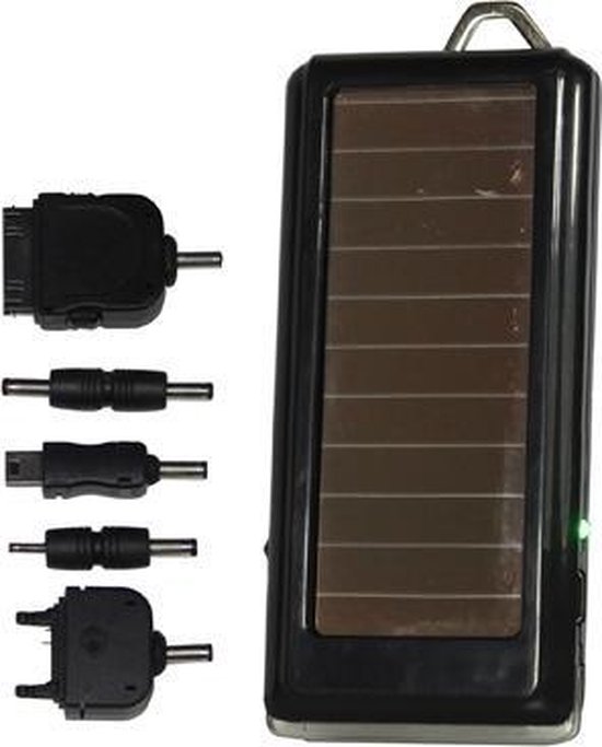 Oplader voor zonne-energie met zaklamp voor iPhone / mobiele telefoon / MP3  / MP4 /... | bol.com