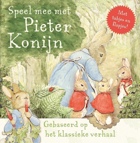Cover van het boek 'Speel mee met Pieter Konijn' van Beatrix Potter