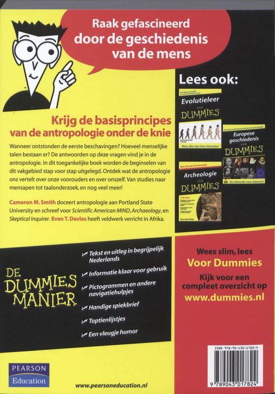 Voor Dummies - Antropologie voor Dummies, Cameron M. Smith ...